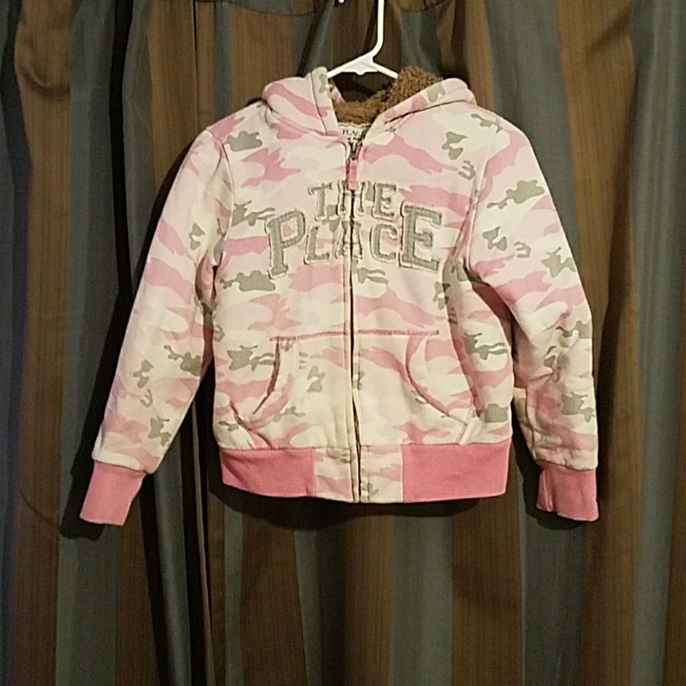 Pink camo hoodie